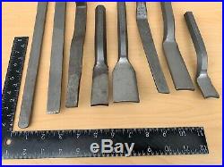 Lot of Vintage Plumbing Irons Caulking Chisels -All Marked