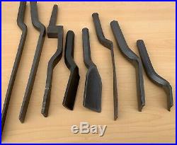 Lot of Vintage Plumbing Irons Caulking Chisels -All Marked