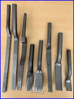 Lot of Vintage Plumbing Irons Caulking Chisels -All Marked