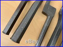 Lot of Vintage Plumbing Irons Caulking Chisels -All Marked