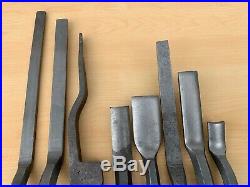 Lot of Vintage Plumbing Irons Caulking Chisels -All Marked