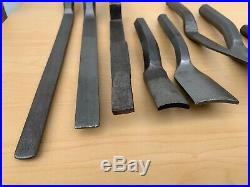 Lot of Vintage Plumbing Irons Caulking Chisels -All Marked