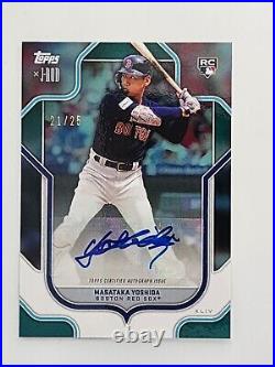 MASATAKA YOSHIDA AUTO /25 Teal 2023 Topps J-Rod Show Out Collection Exclusive RC