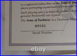 MINT CONDITION! NEVER USED! Army Of Darkness Chess Pieces And Display Case