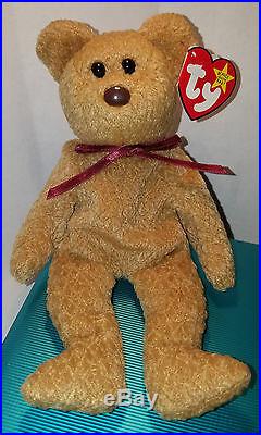 MINT Ty Beanie Baby Curly Bear ALL Errors Handmade 1st Edition Beanies WOW