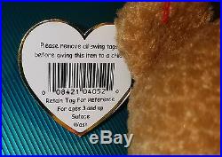 MINT Ty Beanie Baby Curly Bear ALL Errors Handmade 1st Edition Beanies WOW
