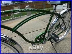 MINT Vintage 1970 Schwinn Typhoon 3 Speed bicycle All Original Campus Green