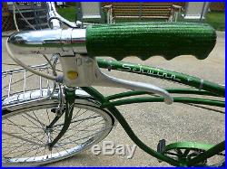 MINT Vintage 1970 Schwinn Typhoon 3 Speed bicycle All Original Campus Green