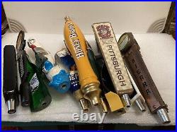 MIXED LOT OF 11 USED And NEW Draft beer tap handles. READ ALL BELOW