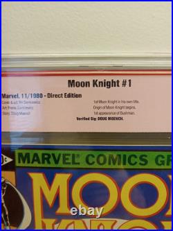 MOON KNIGHT #1 CBCS 9.6 VERIFIED SIGNITURE DOUG MOENCH? Key FIRST APPEARANCE