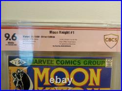 MOON KNIGHT #1 CBCS 9.6 VERIFIED SIGNITURE DOUG MOENCH? Key FIRST APPEARANCE