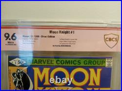 MOON KNIGHT #1 CBCS 9.6 VERIFIED SIGNITURE DOUG MOENCH? Key FIRST APPEARANCE