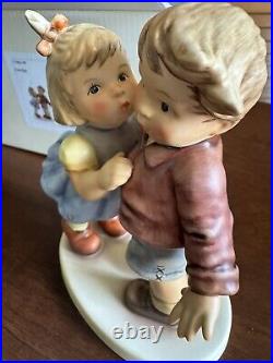 M I Hummel First Kiss Hum #2337 NIB Mint 5.75 Figurine MINT