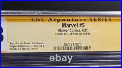 Marvel #5 (2020) Cgc 9.8 Signed By Alex Ross? Top Census? White Pages Marvel #5 (2020) Cgc 9.8 Signed By Alex Ross? Top Census? White Pages