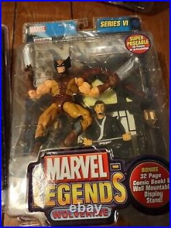 Marvel Legends Series Lot Of 8 ALL NEW. Each Comes With A Comic Book Inside