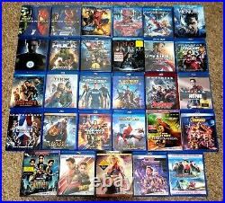Marvel MCU Collection + All Spider-Man Movies + Venom (29 Blu-Ray Lot)