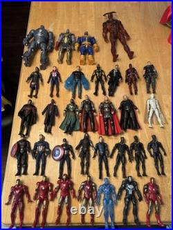 Marvel Mixed Lot Action Figures Spider-Man Venom Iron Man Thanos + Accs Marvel Mixed Lot Action Figures Spider-Man Venom Iron Man Thanos + Accs