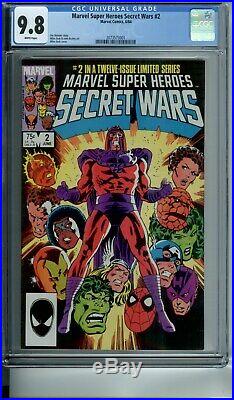Marvel Super Heroes Secret Wars 1-12 Lot Set All Cgc 9.8 Wp #8 Red Color Strike