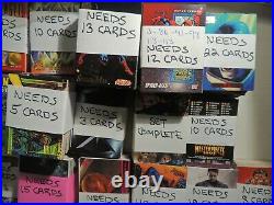 Marvel Trading Cards Huge Lot Of Partial Sets C-pics You Get It All Universe +++