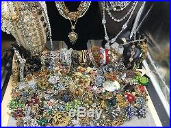 Massive Collection! Vintage Rhinestone Jewelry Lot! All Good! Selling Collection