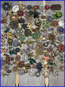 Massive Collection! Vintage Rhinestone Jewelry Lot! All Good! Selling Collection