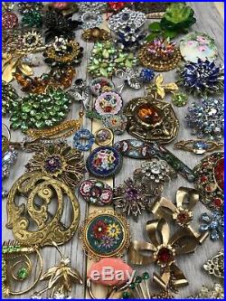 Massive Collection! Vintage Rhinestone Jewelry Lot! All Good! Selling Collection