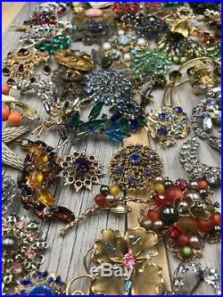 Massive Collection! Vintage Rhinestone Jewelry Lot! All Good! Selling Collection