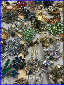 Massive Collection! Vintage Rhinestone Jewelry Lot! All Good! Selling Collection