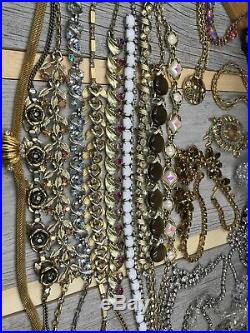 Massive Collection! Vintage Rhinestone Jewelry Lot! All Good! Selling Collection