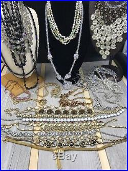 Massive Collection! Vintage Rhinestone Jewelry Lot! All Good! Selling Collection