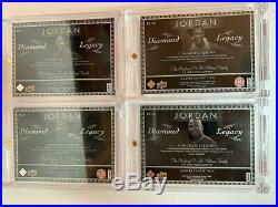 Master Collection Set Diamond Legacy 4 Card Lot Michael Jordan 1 In World All#/5