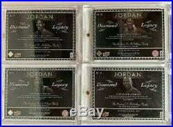 Master Collection Set Diamond Legacy 4 Card Lot Michael Jordan 1 In World All#/5