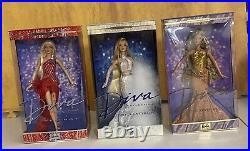 Mattel Barbie Diva Collection All That Glitters Doll With 2 Other Divas Lot Of 3