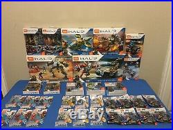 Mega Construx Halo Huge Lot Of 33 Instant Collection All New With Display Boxes