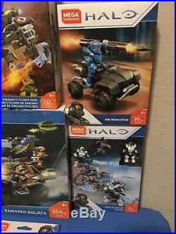 Mega Construx Halo Huge Lot Of 33 Instant Collection All New With Display Boxes