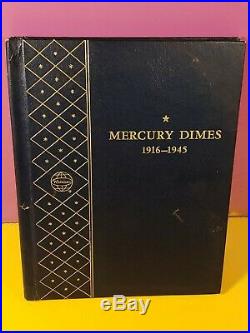 Mercury Dime Collection 1960 Whitman Album all mints & 1916-D & 1942/41 overdate