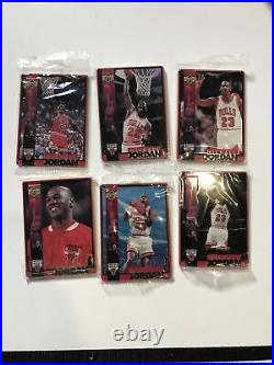 Michael Jordan Upper Deck 6 All Metal Collector Cards Sealed Cards Collectible