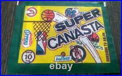 Michael jordan 1986 super canasta x6 stickers MINT PSA + logos +pack+all stars