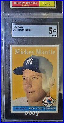 Mickey Mantle 17 Card Lot Beckett SGC Amazing Lot 1955-1969 Rare Collection
