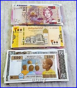 Mini Collection World Banknote Lot- 101 -pcs. Different Banknotes All Unc