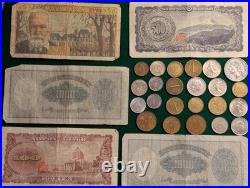 Mixed Lot Of 6 Money From Around The World. Circulated. Antique And Vintage