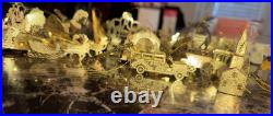 Mixed Lot of 15 Danbury Mint Christmas 23k Gold Plated Ornaments Christmas Tree