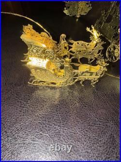 Mixed Lot of 15 Danbury Mint Christmas 23k Gold Plated Ornaments Christmas Tree