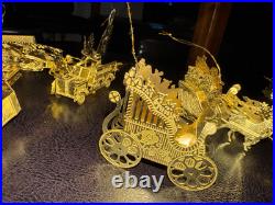 Mixed Lot of 15 Danbury Mint Christmas 23k Gold Plated Ornaments Christmas Tree