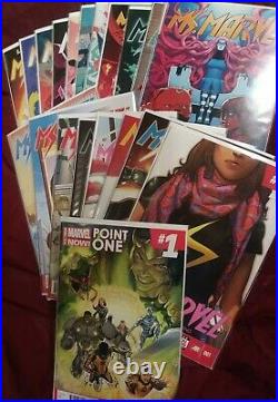 Ms Marvel #1-19 plus All New Marvel Now Point One #1 Lot 1st Kamala Khan