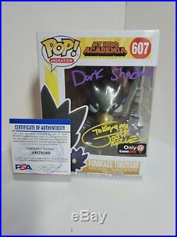 My Hero Academia Signed Funko Pop Tokoyami & All For One Lot