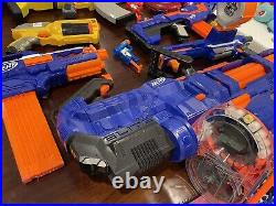 NERF Gun Lot Used Collection Guns Blasters Magazines Scopes Targets All Tested