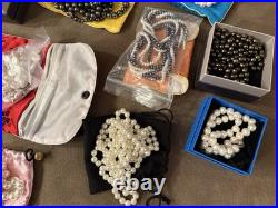 NEW ALL Freshwater PEARL Jewelry Lot HUGE Collection NECKLACES EARRINGS with Bags
