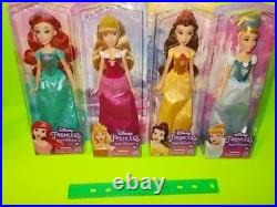 NEW Disney Princess (ROYAL SHIMMER Collection) Doll-Dolls 12 Piece SET Rare