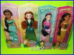 NEW Disney Princess (ROYAL SHIMMER Collection) Doll-Dolls 12 Piece SET Rare